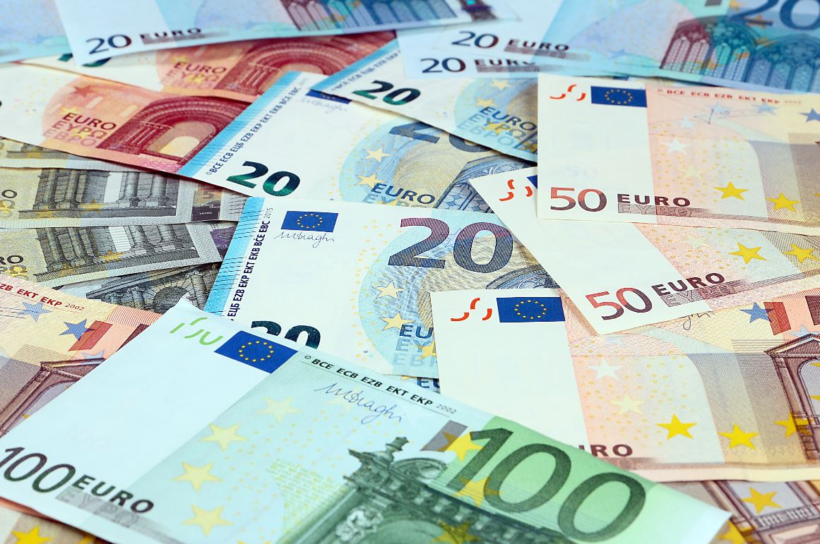 verschillende eurobiljetten